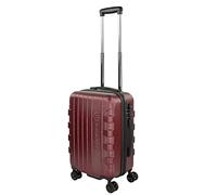 bugatti Galatea Hartschalenkoffer 55x38x23,5 cm - 38L, 4 Rollen mit TSA Zahlenschloss, rot