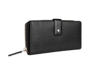 Bugatti Geldbörse Noemi Ladies Long Zip Wallet Black Damen