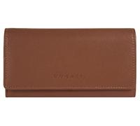 BUGATTI Geldbörse PUNTO Echt Leder Damen | RFID Geldbeutel, Brieftasche 19 Kartenfächer, Herrenbörse, Lederbörse Druckknopf, Reißverschluss außen cognac | 021296