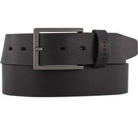 bugatti Men´s Leather Belt 3.5 W95 Black - kürzbar 