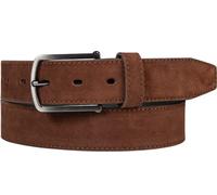 bugatti Gürtel Herren Veloursleder braun, 80 CM (30 INCH)