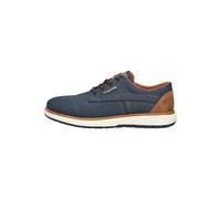 Schnürschuh BUGATTI "bugatti Halbschuhe Textil", Herren, Gr. 41, blau (dunkelblau), Textil, casual, Schuhe (82639112-41) dunkelblau