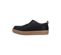 Schnürschuh BUGATTI "bugatti Halbschuhe Veloursleder", Herren, Gr. 43, schwarz (dunkelblau), Veloursleder, Schuhe Schnürschuh (68754411-43) dunkelblau