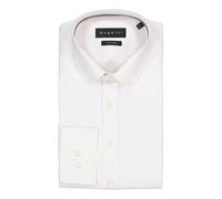 bugatti Herren Hemd Langarm Modern Fit Button-Down Kragen Basic Baumwolle Soft Cotton