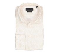 bugatti Hemd Herren Regular Fit Langarm Leinen beige, XL