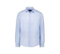 Leinenhemd BUGATTI "Modern Fit", Herren, Gr. XXL, Normalgrößen, 320, hellblau, Canvas, 100% Leinen, unifarben, normal, Hemden, mit Kentkragen (63469222-XXL) 320, hellblau