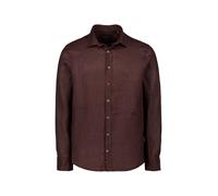 bugatti Hemd Herren Slim Fit Langarm Leinen braun, M