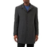 bugatti Herren 228633-24062 Wollmantel, dunkelgrau, 56 Große Größen EU