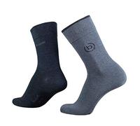 bugatti Herren 2er Pack logo + uni basic hell-blau meliert, Size:43-46