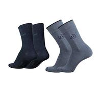 bugatti Herren 4er Pack Logo + uni basic schwarz, jeans melange, Size:43-46, Farben:jeans