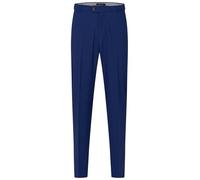 Anzughose BUGATTI "Mix & Match", Herren, Gr. 52, Normalgrößen, blau (360, blau), 75% Wolle, 22% Polyester, 3% Elasthan, unifarben, gerade, unten schmal, Hosen Anzughose, mit Bügelfalte & feiner Strukt