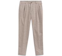 Anzughose BUGATTI "Tapered Fit", Herren, Gr. 54, Normalgrößen, beige (50, beige), 39% Wolle, 33% Polyester, 14% Viskose, 13% Polyamid, 1% Elasthan, unifarben, gerade, unten schmal, Hosen Anzughose, el