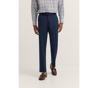 Anzughose BUGATTI "Regular Fit", Herren, Gr. 98, Schlankgrößen, blau (370, blau), 66% Polyester, 21% Viskose, 10% Polyamid, 3% Elasthan, unifarben, regular fit, Hosen Anzughose, Jersey-Artikel mit Str