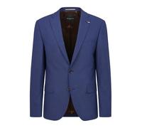 Anzugsakko BUGATTI "Mix & Match", Herren, Gr. 58, blau (360, blau), 75% Wolle, 22% Polyester, 3% Elasthan, unifarben, normal, Manschette, Sakkos, Modern Fit (58418402-58) 360, blau