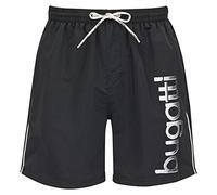 Bugatti - Herren Badeshort in Marineblau, türkis oder schwarz, Black, M