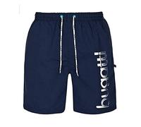 Bugatti - Herren Badeshort in Marineblau, türkis oder schwarz, Navy (Marine), 4XL