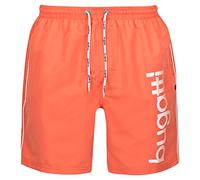 Bugatti - Herren Badeshort in Marineblau, türkis oder schwarz, Orange, XL