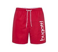 Bugatti - Herren Badeshort in Marineblau, türkis oder schwarz, Rot (Tomato Red), XXL