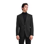 Anzugsakko BUGATTI, Herren, Gr. 50, grau (dunkelgrau), 66% Polyester, 21% Viskose, 10% Polyamid, 3% Elasthan, unifarben, elegant, normal, Langarm normaler Saum, Sakkos, mit dezenter Struktur (53583138