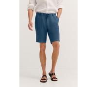 Bermudas BUGATTI, Herren, Gr. 52, Normalgrößen, 370, marine, 55% Leinen, 45% Baumwolle, unifarben, normal, Hosen, aus Leinen-Baumwollmix (92703656-52) 370, marine