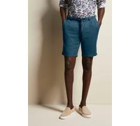 Bermudas BUGATTI, Herren, Gr. 54, Normalgrößen, blau (marine), 55% Leinen, 45% Baumwolle, casual, regular fit, Hosen, in schöner Leinen-Mix-Qualität (58252462-54) marine