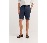 Bermudas BUGATTI, Herren, Gr. 58, Normalgrößen, blau (370, marine), 73% Polyester, 22% Viskose, 5% Elasthan, unifarben, normal, Hosen, mit Kordelzug (52089324-58) 370, marine