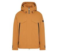 Blouson BUGATTI, Herren, Gr. 50, braun (messing), 100% Polyester, unifarben, casual, regular fit, Langarm gerader Abschluss, Jacken, wind- & wasserabweisend (62423233-50) messing