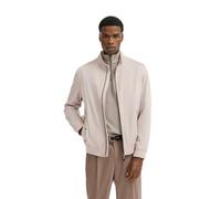 Blouson BUGATTI, Herren, Gr. 56, 30, beige, 67% Baumwolle, 30% Polyamid, 3% Elasthan, unifarben, casual, regular fit, Langarm Bündchen, Jacken, mit Stehkragen & Strickdetails (87174369-56) 30, beige