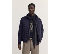 Blouson BUGATTI "Regular Fit", Herren, Gr. 52, blau (390, marine), 85% Polyamid, 15% Elasthan, unifarben, regular fit, Jacken Blouson, Regular Fit Stretch Steppoptik Stehkragen (20249451-52) 390, mari