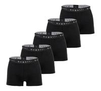 bugatti Herren Boxershorts, 5er Pack - Boxer Briefs, Cotton Stretch, einfarbig Schwarz / L L Schwarz