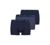 Slip BUGATTI "Mailand", Herren, Gr. 7 (XL), blau, Single Jersey, Obermaterial: 95% Baumwolle, 5% Elasthan, körpernah, Unterhosen, mit Logo, Baumwollmix, eng, bequem, hautfreundlich, breiter Bund (9333