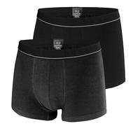bugatti Herren Boxershorts ohne Eingriff (DE/NL/SE/PL, Alphanumerisch, XXL, Regular, Regular, 1 x grau / 1 x schwarz)