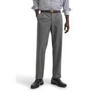 Bundfaltenhose BUGATTI "Soft superior touch", Herren, Gr. 34, Länge 32, grau (250, grau), 63% Polyester, 33% Viskose, 4% Elasthan, unifarben, relaxed fit, Hosen, Elio Relaxed Fit Flanelloptik (7484251