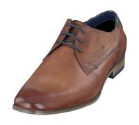 Bugatti Herren Business Halbschuh Aus Leder, Mit Two-tone-finish Derbys, Braun, 42 EU (Logo may vary)