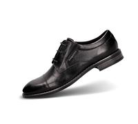 bugatti Herren Businessschuhe, Männer Business Schnürer, Wechselfußbett,Office,büro,Freizeit,Schnuerschuhe,Schnuerer,schwarz (1000),41 EU / 7 UK