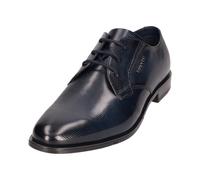 bugatti Herren Businessschuhe, Männer Schnürer,schnürschuhe,Anzugschuhe,Budapester Style,Office,büro,Freizeit,Dark Blue (4100),42 EU / 8 UK