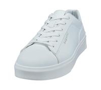 Bugatti Plateausneaker Herren Weiß Lederimitat Gr. 44 – Schnürschuh mit Logoprägung (22986847)