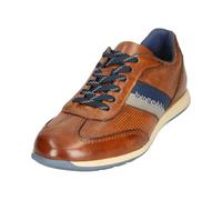 bugatti Herren Businessschuhe, Männer Schnürer, Wechselfußbett,Anzugschuhe,Budapester Style,elegant,Office,büro,Low-tie,Cognac (6300),46 EU / 11 UK