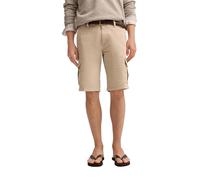 Bermudas BUGATTI, Herren, Gr. 48, Normalgrößen, 20, ecru, 98% Baumwolle, 2% Elasthan, unifarben, normal, Hosen Bermudas, mit Cargo-Taschen (85327863-48) 20, ecru