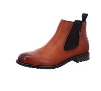 Stiefelette BUGATTI "bugatti Stiefelette Leder/Textil", Herren, Gr. 43, braun (cognac), Leder, Textil, casual, Schuhe (45859940-43) cognac