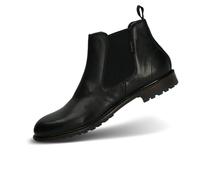 bugatti Chelsea Boots Herren Glattleder schwarz, 43