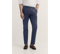 Chinohose BUGATTI, Herren, Gr. 33, Länge 34, 370, marine, 86% Baumwolle, 11% Polyester, 3% Elasthan, unifarben, casual, normal, Hosen, mit Stretchfunktion (35692517-33) 370, marine