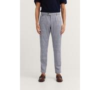 Chinohose BUGATTI, Herren, Gr. 36, Länge 30, 380, marine, 77% Polyester, 17% Viskose, 6% Elasthan, kariert, casual, normal, Hosen, mit Stretchfunktion (50033724-36) 380, marine