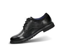 Bugatti Leder-Schnürschuhe in Schwarz - 42% | Größe 42 | Herren Schnuerschuhe