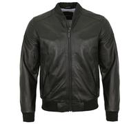 bugatti - Herren Echtleder Lederjacke Blouson Lammnappa schwarz