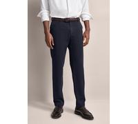 Stoffhose BUGATTI, Herren, Gr. 36, Länge 30, blau (marine), 61% Baumwolle, 37% Lyocell, 2% Elasthan, unifarben, casual, gerade, unten schmal, Hosen, aus einem Baumwoll-Elasthan-Mix (35253422-36) marin