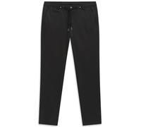 Chinohose BUGATTI "Flexcity-Stretch", Herren, Gr. 40, Länge 34, schwarz (290, schwarz), 77% Polyester, 17% Viskose, 6% Elasthan, unifarben, slim fit, Hosen Chinohose, mit Kordelzug (52929200-40) 290, 