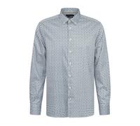 Langarmhemd BUGATTI, Herren, Gr. L, Normalgrößen, 320, hellblau, 100% Baumwolle, geblümt, normal, eckige 2-Knopf-Manschette, Hemden, aus Baumwolle in Satinoptik (14469214-L) 320, hellblau