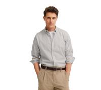 Langarmhemd BUGATTI "Modern Fit", Herren, Gr. XL, Normalgrößen, 40, beige, 100% Baumwolle, gestreift, normal, eckige 2-Knopf-Manschette, Hemden, gestreift mit Easy-Care Funktion (11112925-XL) 40, beig