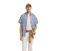 Bugatti Herren Hemd Button-Down Kurzarm Modern Fit